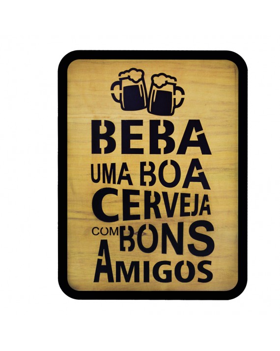 Quadro Beba uma boa cerveja - Marcel Haveroth