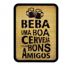 Quadro Beba uma boa cerveja - Marcel Haveroth